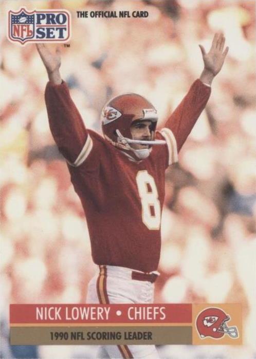 1991 Pro Set Nick Lowery #14