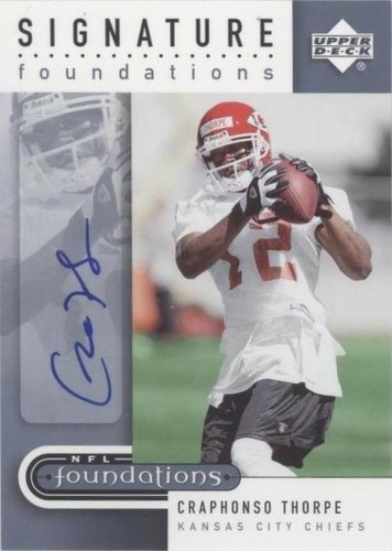 2005 Upper Deck NFL Foundations Craphonso Thorpe #SF-CT