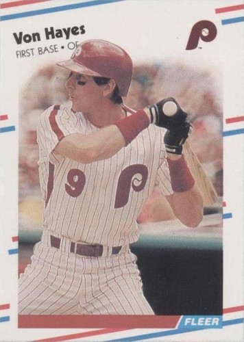 1988 Fleer - Von Hayes #304