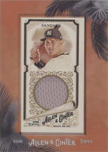 2018 Topps Allen & Ginter - Gary Sanchez #MFR-GA