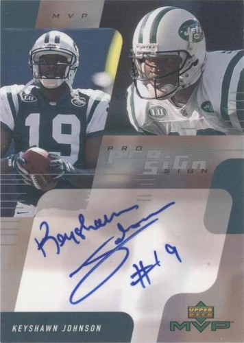 2000 Upper Deck MVP Keyshawn Johnson #KJ