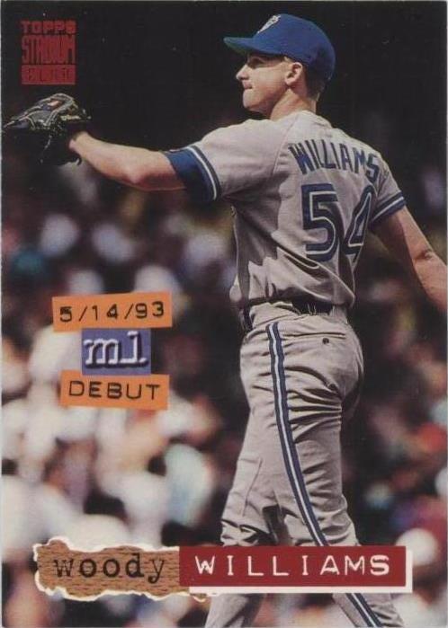 Topps Stadium Club 1994 - Woody Williams #513
