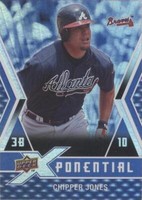 2009 Upper Deck X - Chipper Jones #X-CJ