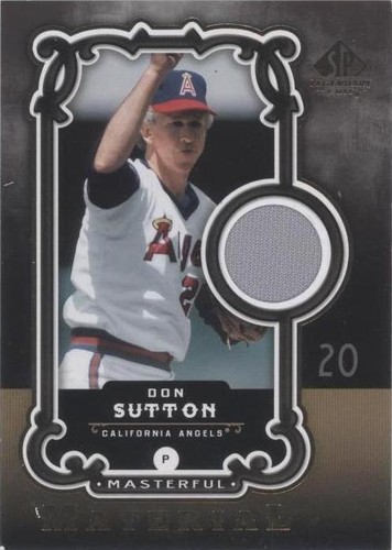 2007 SP Legendary Cuts - Don Sutton #MM-DS