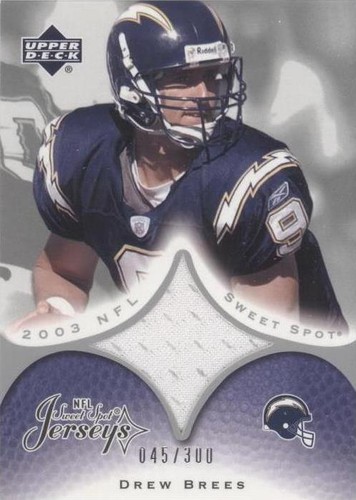 2003 Upper Deck Sweet Spot Drew Brees #JC-DB
