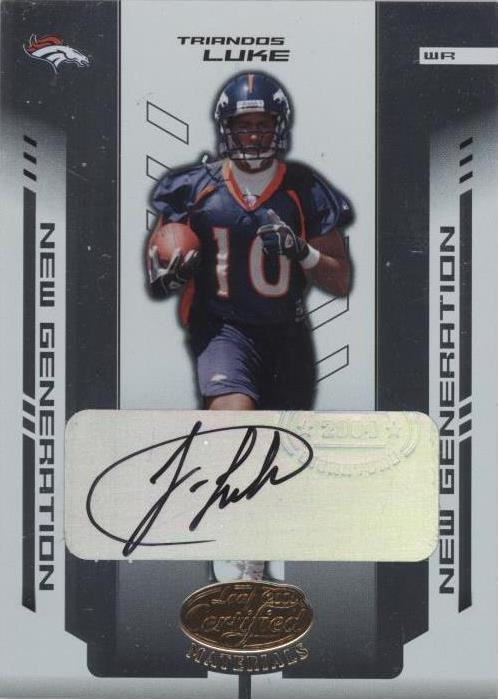 2004 Leaf Certified Materials Triandos Luke #197