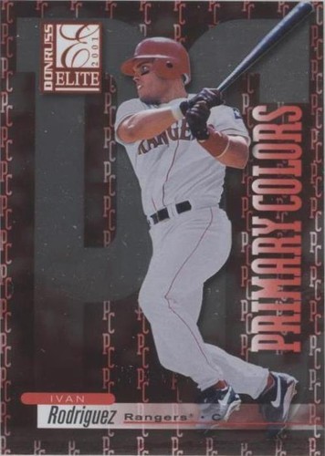 2001 Donruss Elite - Ivan Rodriguez #PC-9