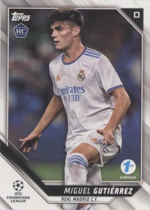 2021-22 Topps UCL Collection 1st Edition Miguel Gutierrez #166
