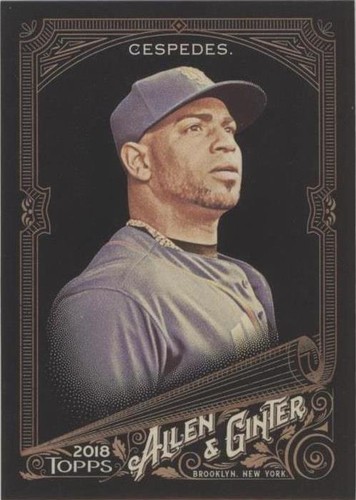 2018 Topps Allen & Ginter's X - Yoenis Cespedes #242