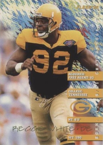 1995 Fleer Shell FACT Reggie White #76