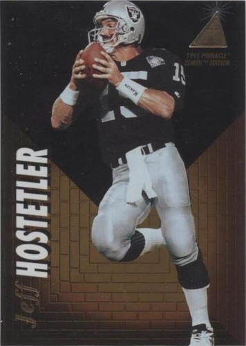1995 Pinnacle Zenith Jeff Hostetler #Z33