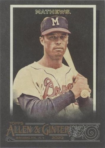 2020 Topps Allen & Ginter's X - Eddie Mathews #22