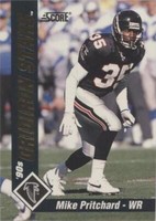 1992 Score Mike Pritchard #16