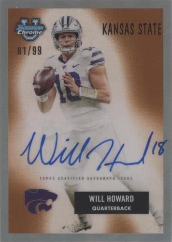 2023 Bowman University Chrome Will Howard #55B-WH