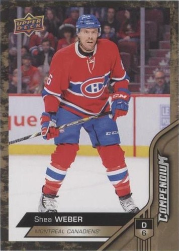 2016-17 Upper Deck Compendium - Shea Weber #718