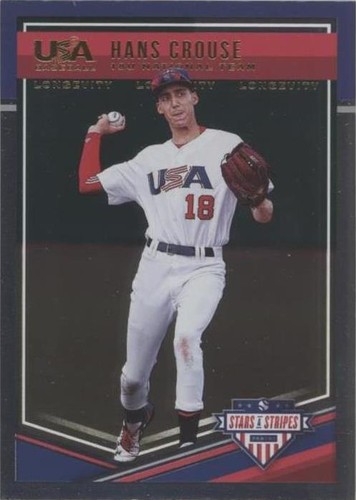 2018 Panini USA Baseball Stars & Stripes Longevity - Hans Crouse #90