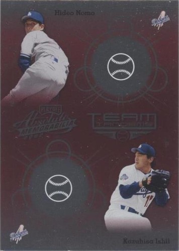 2002 Playoff Absolute Memorabilia - Hideo Nomo Kazuhisa Ishii #TT-40