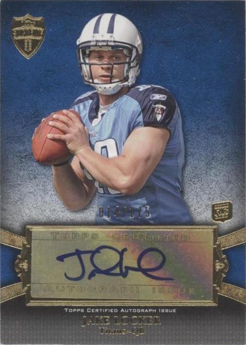 2011 Topps Supreme Jake Locker #SRA-JL