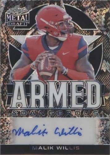 2022 Leaf Metal Draft Malik Willis #AD-MW1