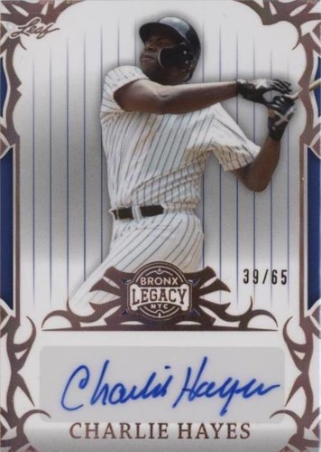 2023 Leaf A Bronx Legacy - Charlie Hayes #BA-CH1