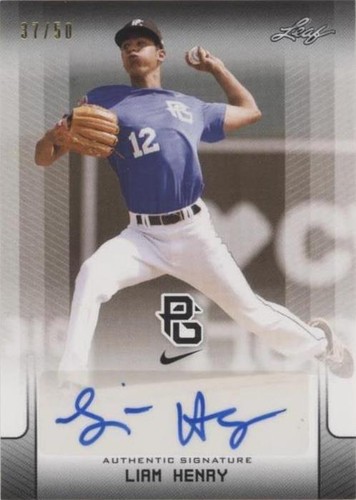 2017 Leaf Perfect Game National Showcase - Liam Henry #BA-LH1
