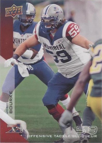 2014 Upper Deck CFL Josh Bourke #53