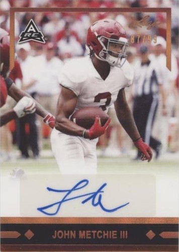 2021 Leaf Memories John Metchie III #GLR-JM1