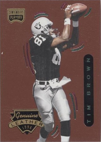 1996 Playoff Contenders Leather Tim Brown #54