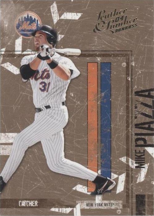 Donruss 2004 cuero y madera - Mike Piazza #92