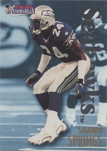 1997 Pro Line II Memorabilia Shawn Springs #MEM42