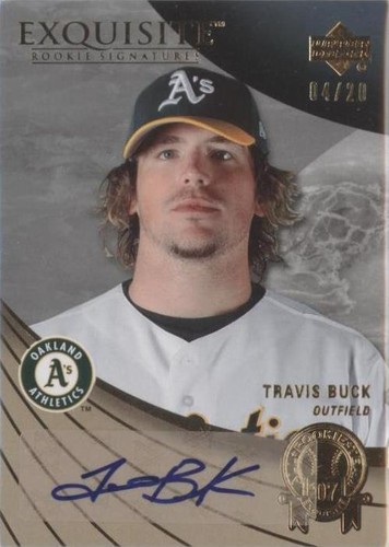 2007 Upper Deck Exquisite Rookie Signatures - Travis Buck #ART-TB