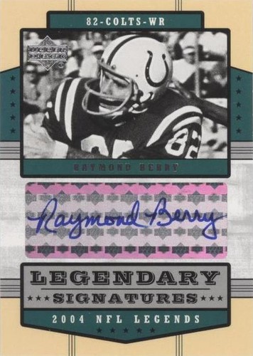 2004 Upper Deck NFL Legends Raymond Berry #LS-BE