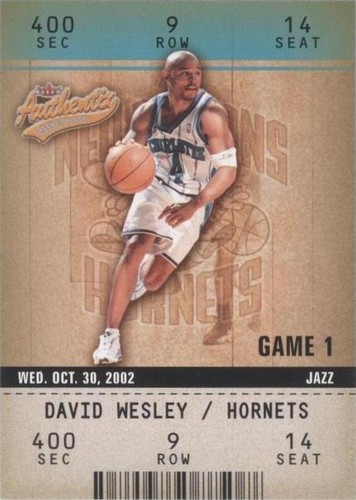 2002-03 Fleer Authentix - David Wesley #65