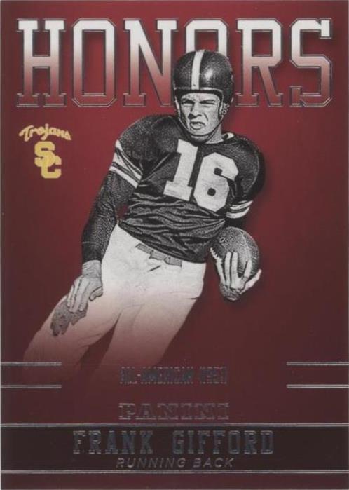 2015 Panini USC Trojans Frank Gifford #FG-USC