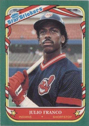 1987 Fleer Star Stickers - Julio Franco #42