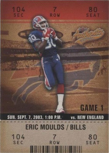 2003 Fleer Authentix Eric Moulds #15
