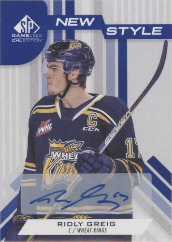 2021-22 Upper Deck SP Game Used CHL Edition - Ridly Greig #NS-RG
