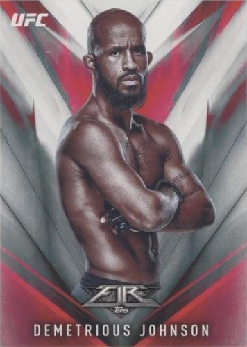 2017 Topps UFC Fire - Demetrious Johnson #27