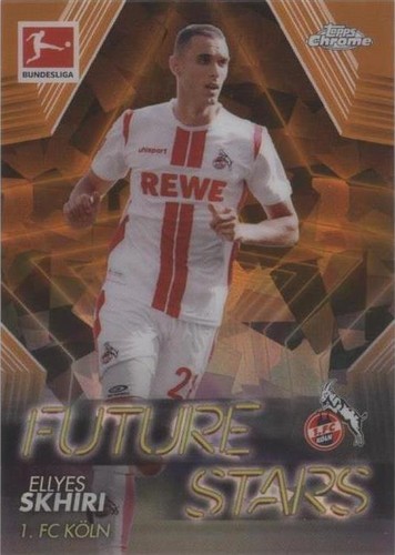 2020-21 Topps Chrome Bundesliga Sapphire Edition Ellyes Skhiri #FS-ES
