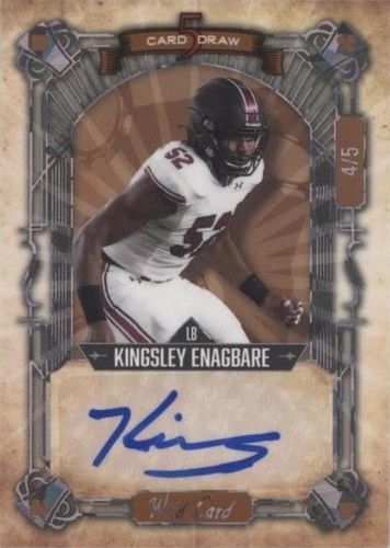 2022 Wild Card 5 Card Draw Kingsley Enagbare #5CDCN-85