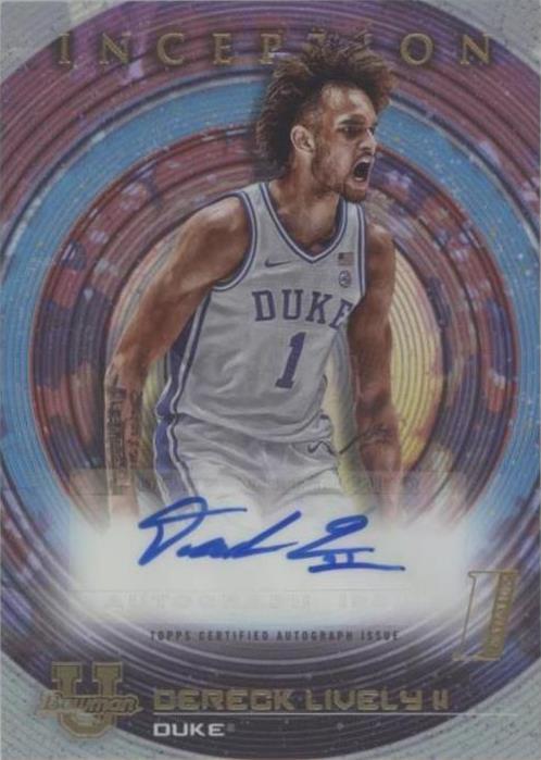 2022-23 Bowman Inception University - Dereck Lively #BIA-DLII