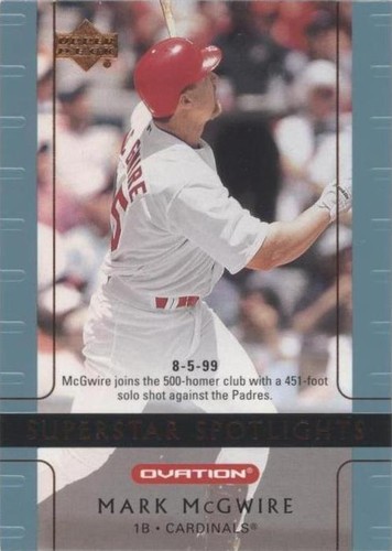 2002 Upper Deck Ovation - Mark McGwire #119