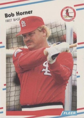 1988 Fleer Update - Bob Horner #U-120