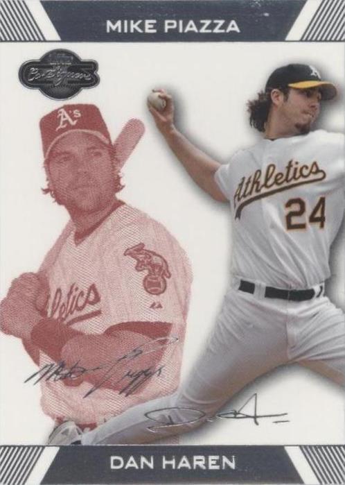 2007 Topps Co-Signers - Dan Haren Mike Piazza #58