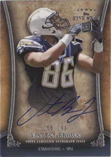 2011 Topps Five Star Vincent Brown #FSFA-VB