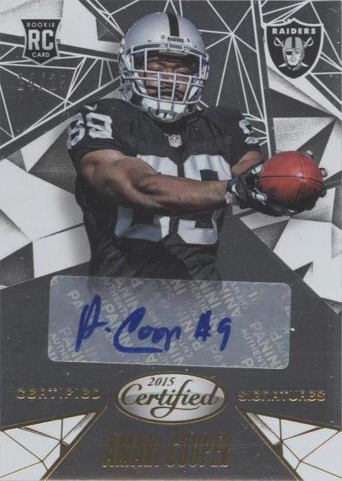 Amari Cooper 2015 certificado Panini #CS-AC