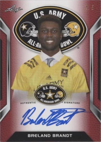 2016 Leaf U.S. Army All-American Bowl Breland Brandt #ATA-BB1