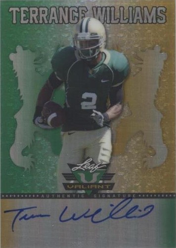 2013 Leaf Valiant Terrance Williams #BA-TW2