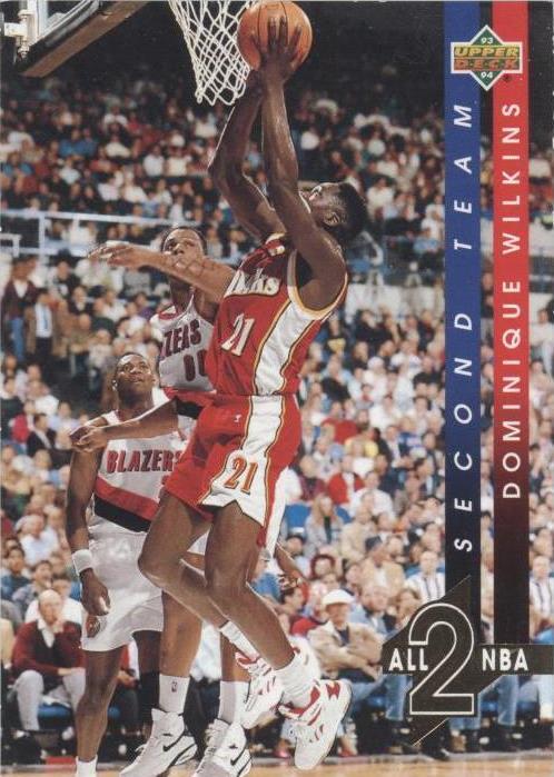 Cubierta superior 1993-94 - Dominique Wilkins #AN6