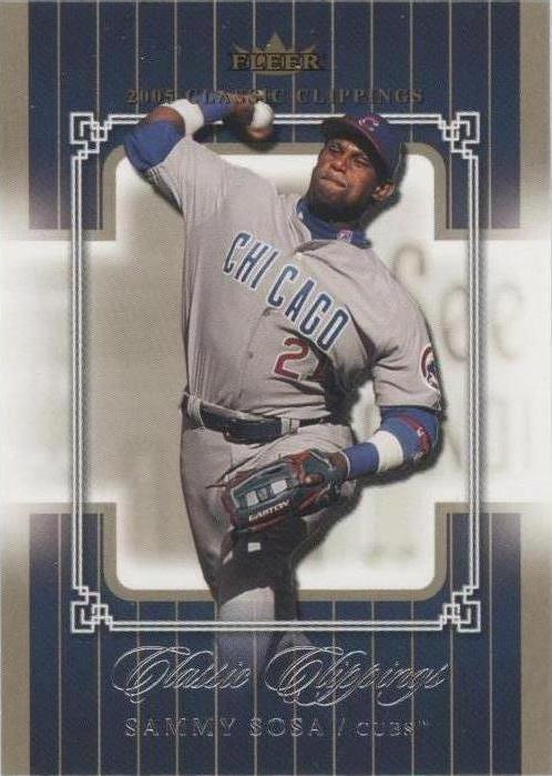 2005 Fleer Classic Clippings - Sammy Sosa #37